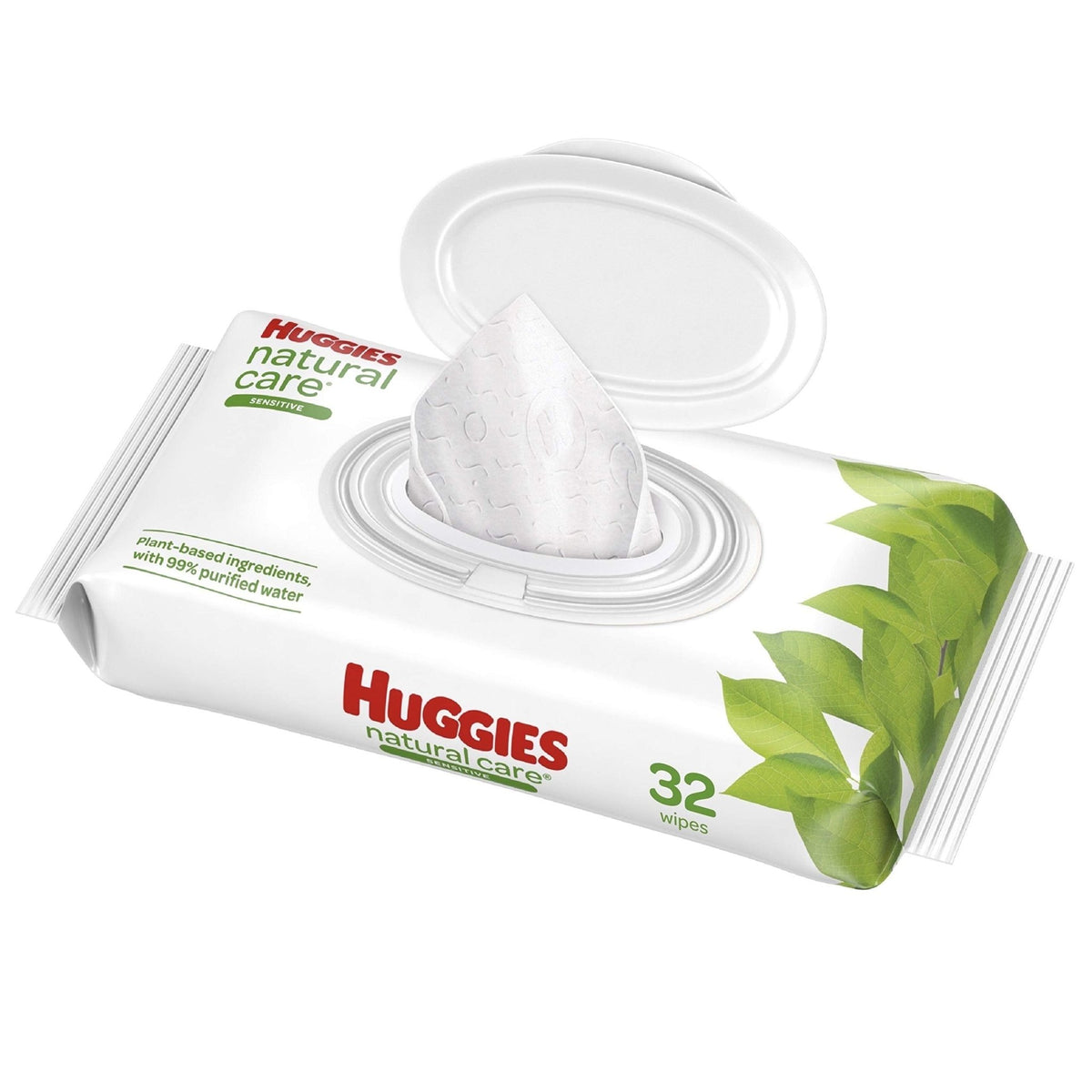 Huggies Natural Care Sensitive Baby Wipes, Unscented, Hypoallergenic, 99% Purified Water, 12 Flip-Top Packs (768 Wipes Total), Packaging May Vary - Jansha Store