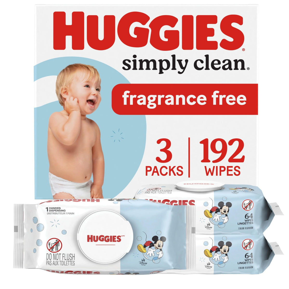 Huggies Simply Clean Baby Wipes, Unscented, 11 Packs, 704 Wipes - Jansha Store