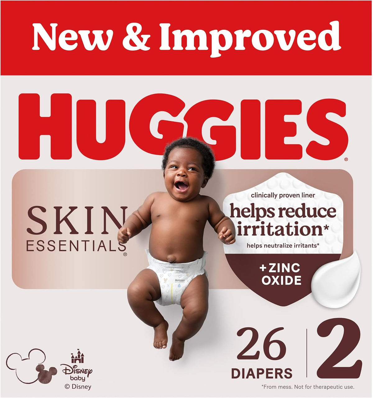 Huggies Skin Essentials Diapers Size 2, 26 Count - Jansha Store