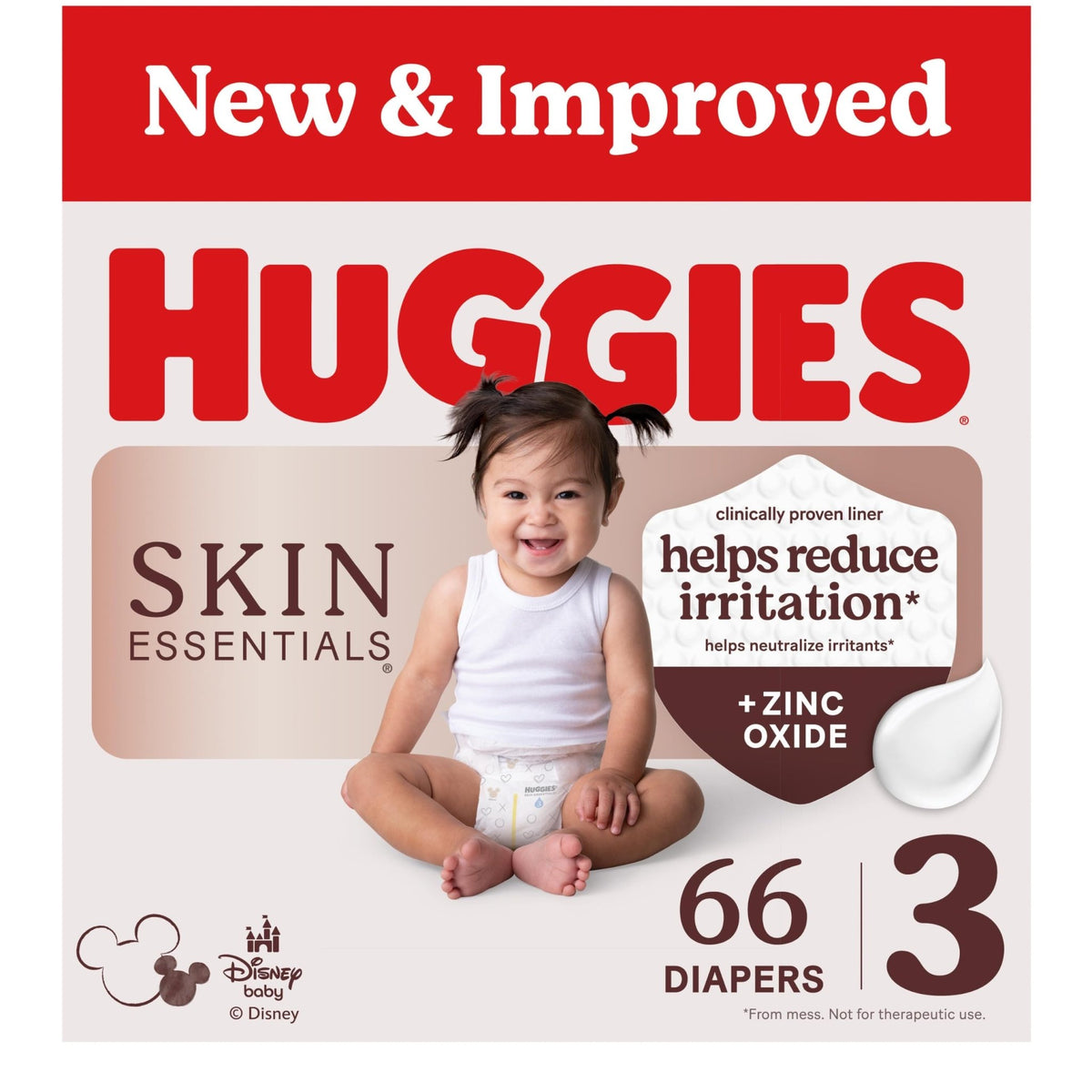 Huggies Skin Essentials Diapers Size 2, 26 Count - Jansha Store