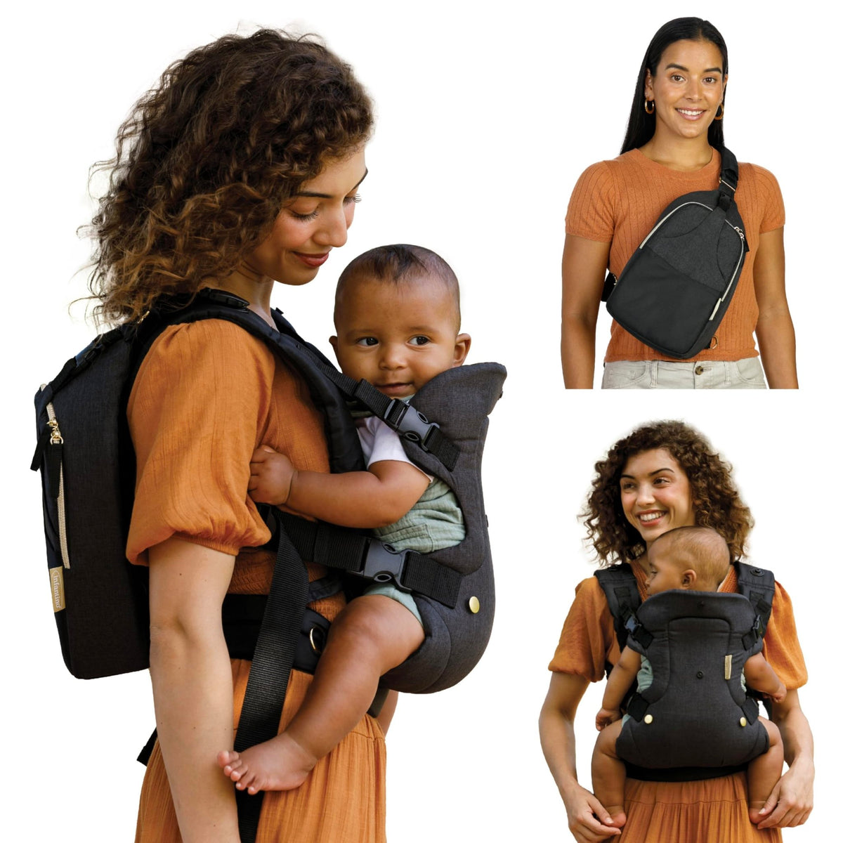 Infantino Flip 4-in-1 Baby Carrier Convertible Ergonomic, Rainbow - Jansha Store