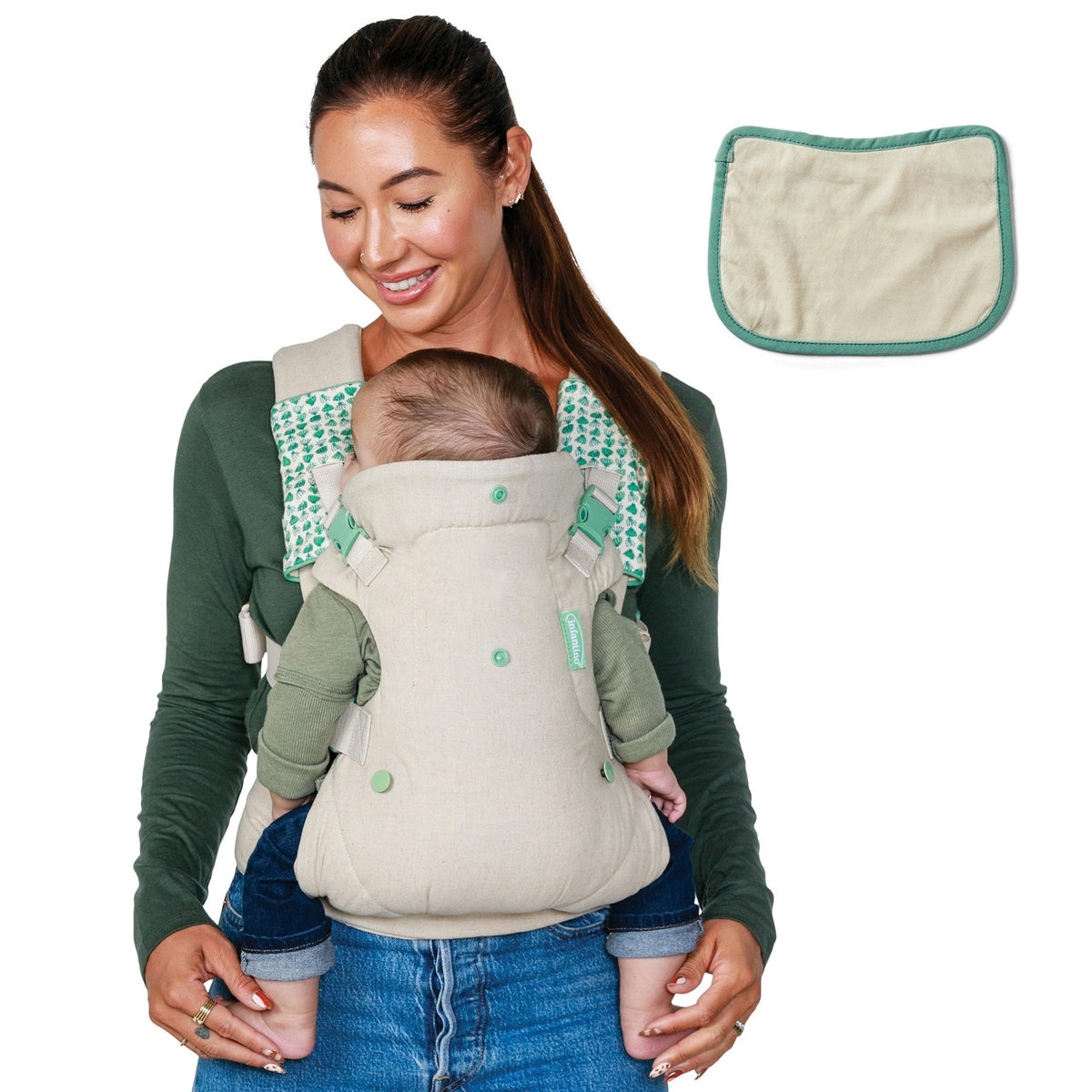 Infantino Flip 4-in-1 Baby Carrier Convertible Ergonomic, Rainbow - Jansha Store