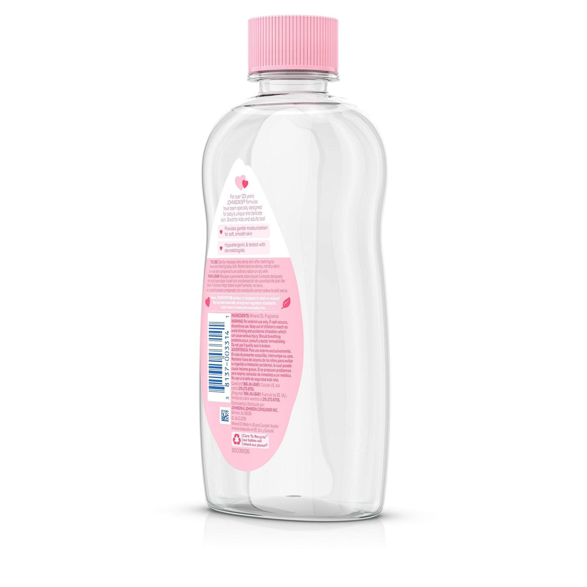 Johnson's Baby Oil, Hypoallergenic, 3 fl oz - Jansha Store