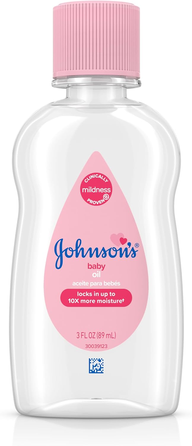 Johnson's Baby Oil, Hypoallergenic, 3 fl oz - Jansha Store