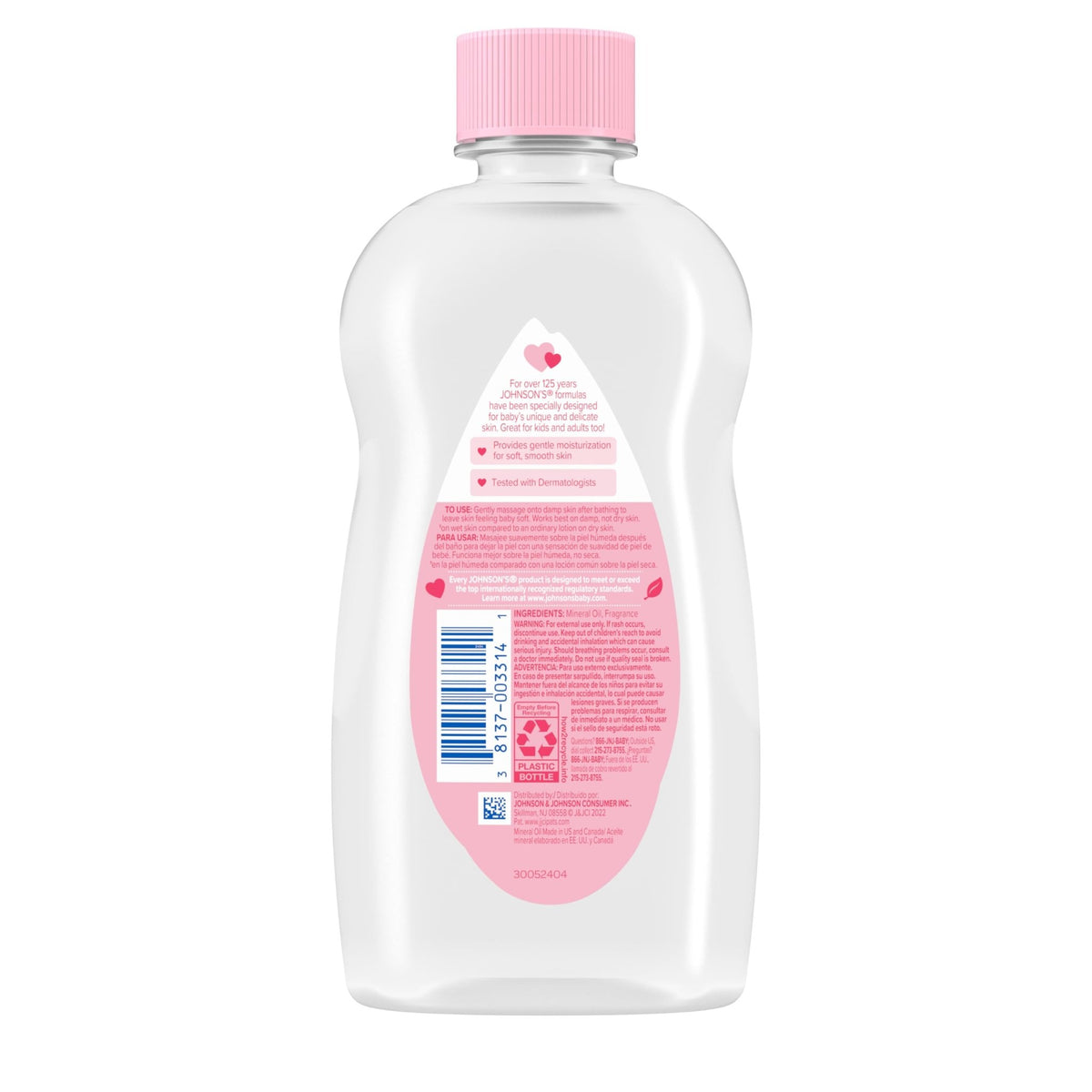Johnson's Baby Oil, Hypoallergenic, 3 fl oz - Jansha Store