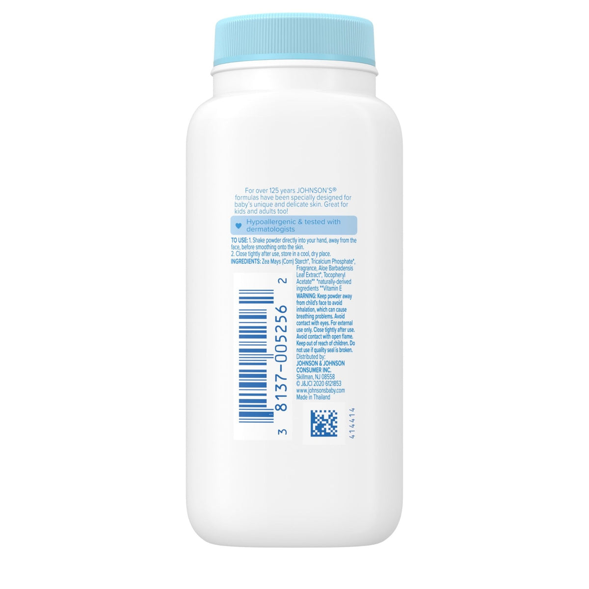 Johnson's Baby Powder, Naturally Derived Cornstarch, Hypoallergenic, 9 oz - Jansha Store