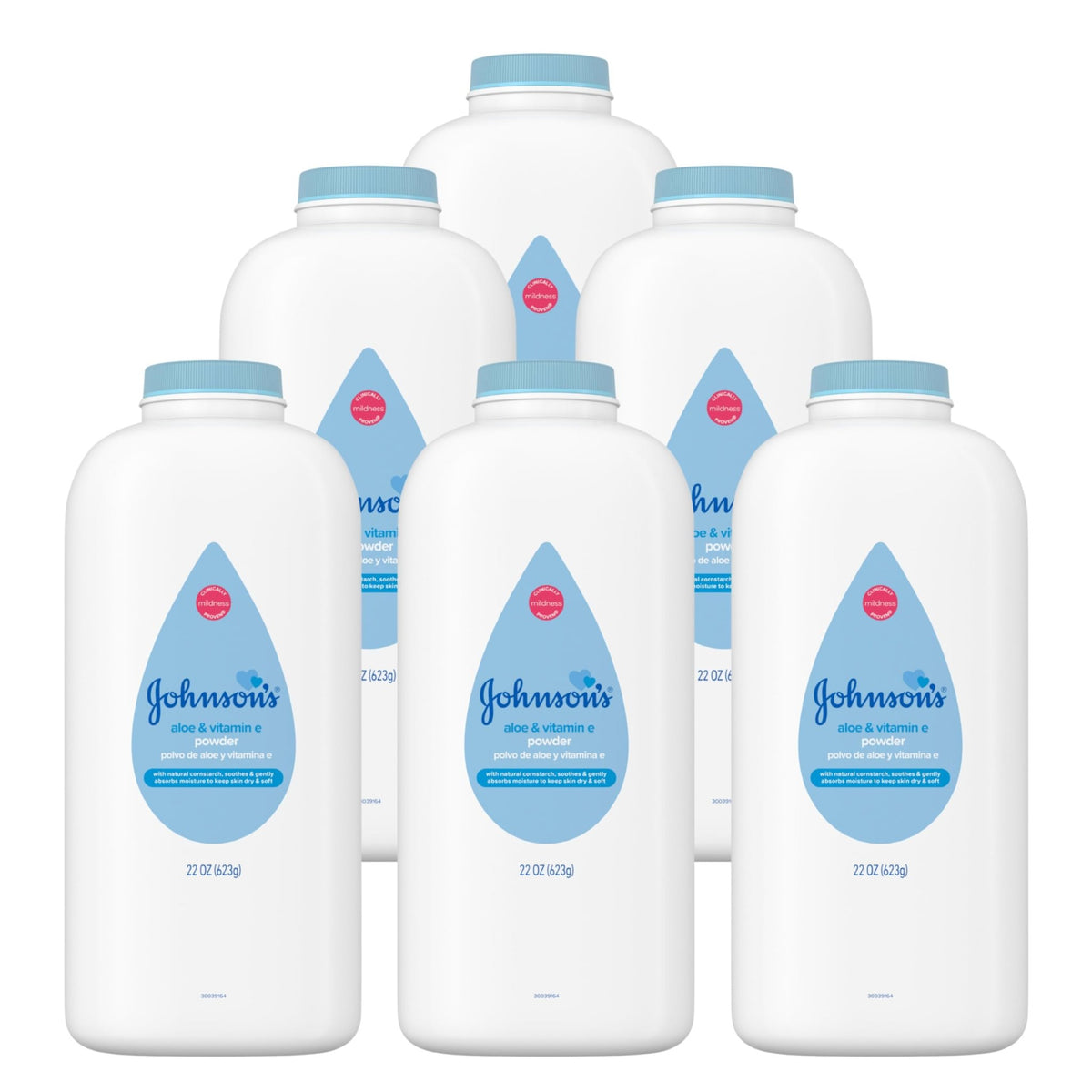 Johnson's Baby Powder, Naturally Derived Cornstarch, Hypoallergenic, 9 oz - Jansha Store