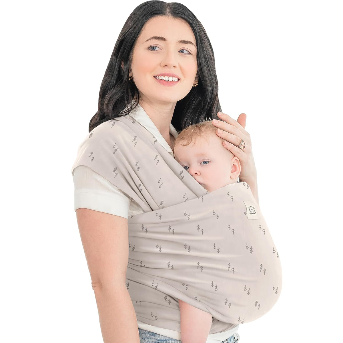 KeaBabies Baby Wrap Carrier, All in 1 Original Baby Carrier, Trendy Black - Jansha Store