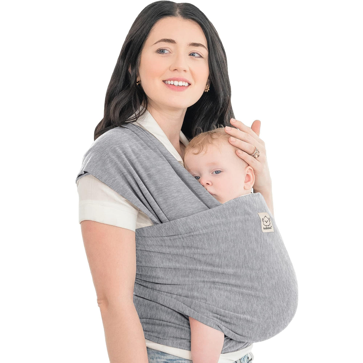 KeaBabies Baby Wrap Carrier, All in 1 Original Baby Carrier, Trendy Black - Jansha Store
