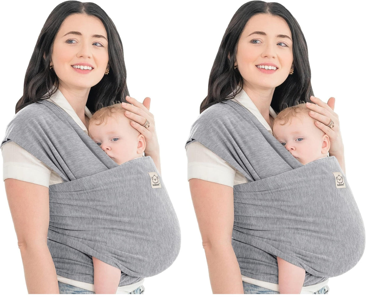 KeaBabies Baby Wrap Carrier, All in 1 Original Baby Carrier, Trendy Black - Jansha Store