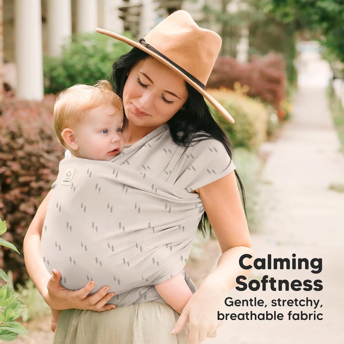KeaBabies Baby Wrap Carrier, All in 1 Original Baby Carrier, Trendy Black - Jansha Store