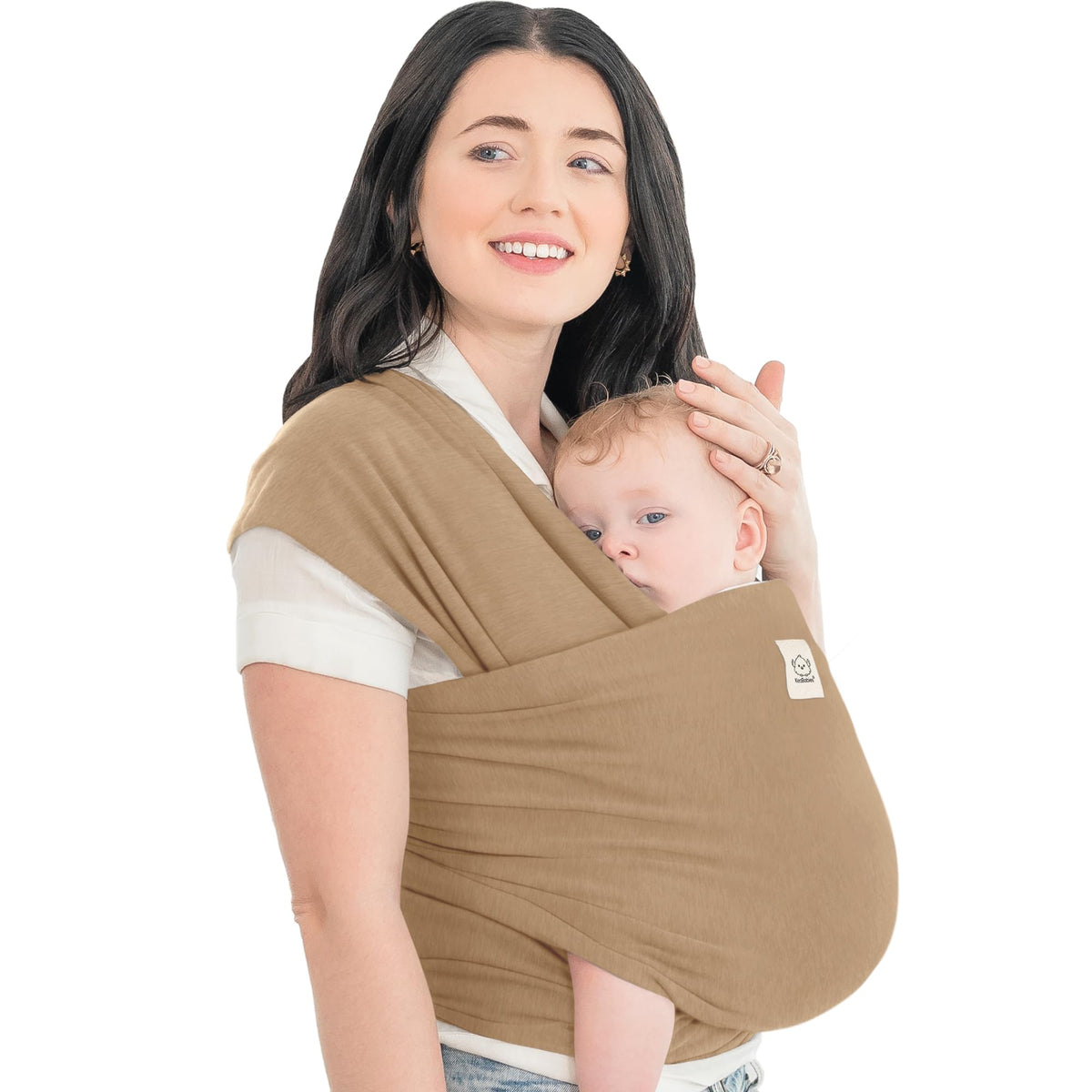 KeaBabies Baby Wrap Carrier, All in 1 Original Baby Carrier, Trendy Black - Jansha Store