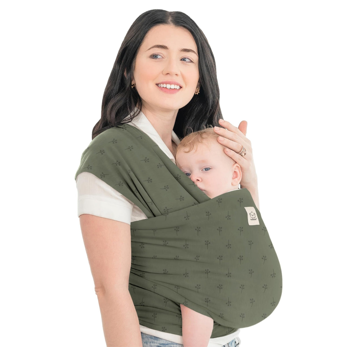 KeaBabies Baby Wrap Carrier, All in 1 Original Baby Carrier, Trendy Black - Jansha Store