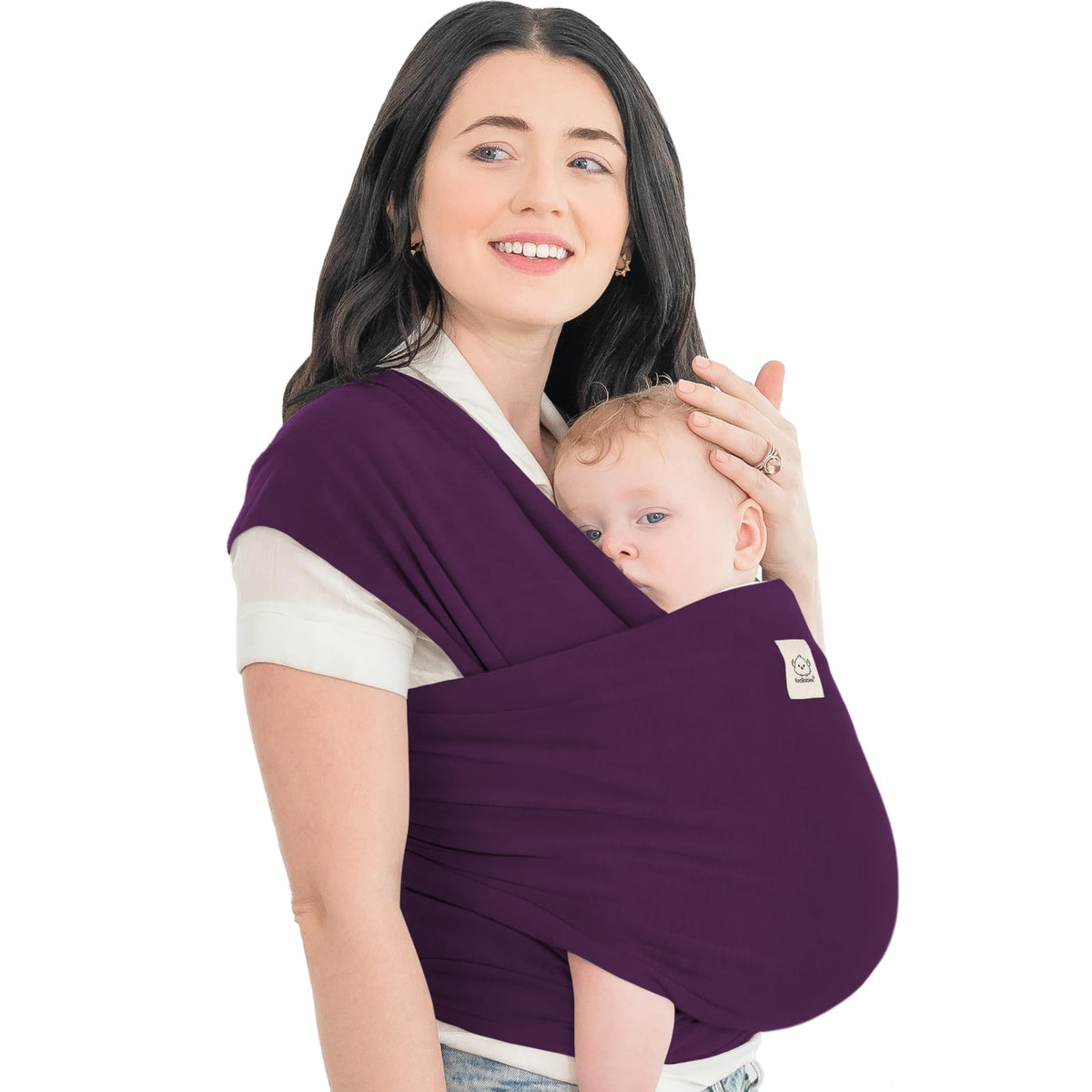 KeaBabies Baby Wrap Carrier, All in 1 Original Baby Carrier, Trendy Black - Jansha Store