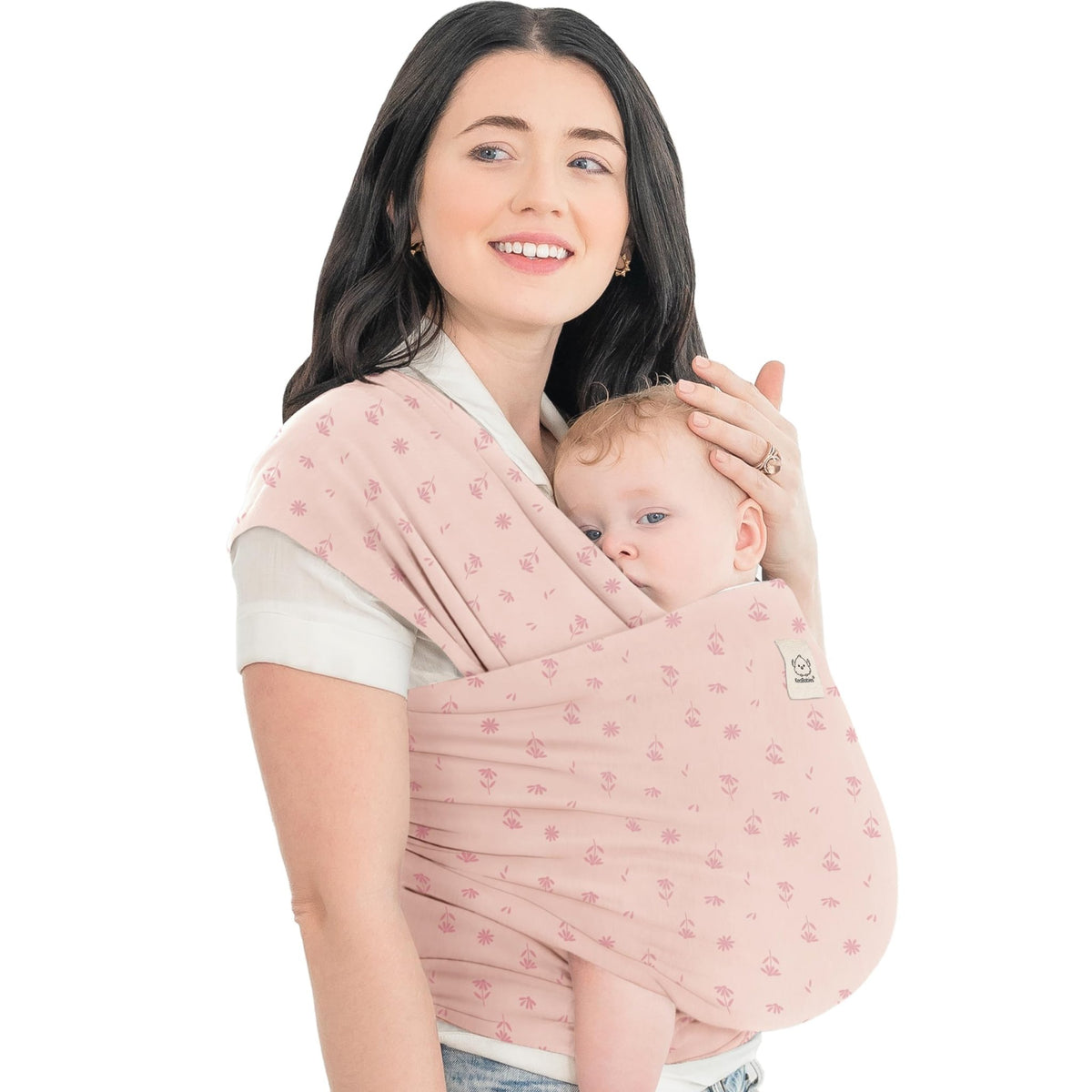 KeaBabies Baby Wrap Carrier, All in 1 Original Baby Carrier, Trendy Black - Jansha Store