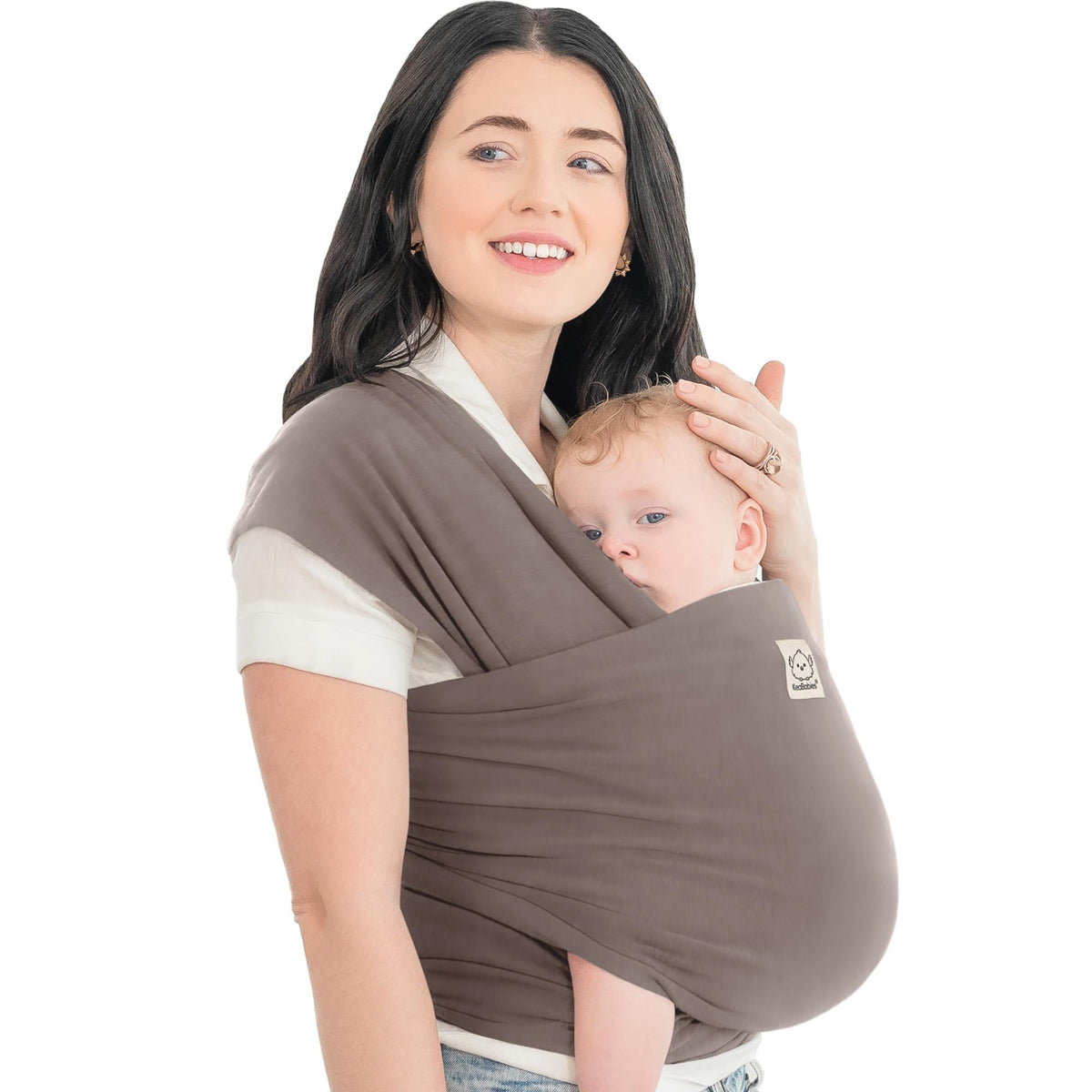 KeaBabies Baby Wrap Carrier, All in 1 Original Baby Carrier, Trendy Black - Jansha Store
