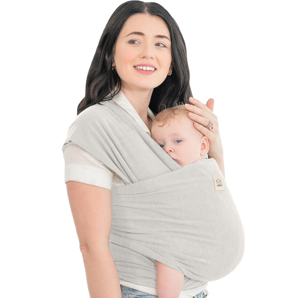 KeaBabies Baby Wrap Carrier, All in 1 Original Baby Carrier, Trendy Black - Jansha Store