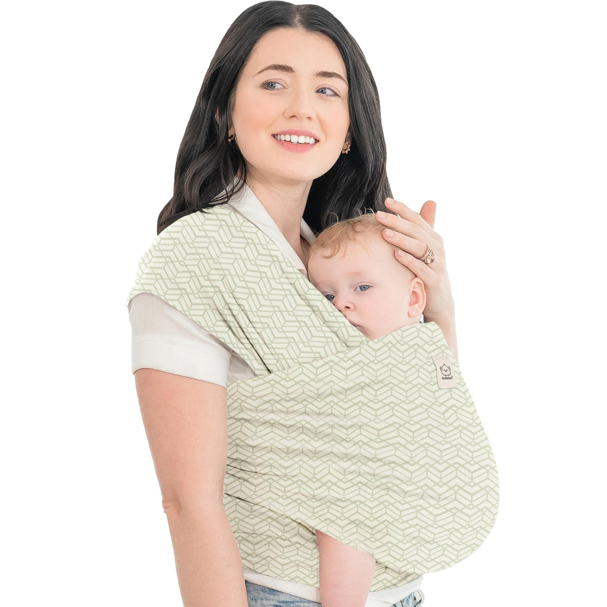 KeaBabies Baby Wrap Carrier, All in 1 Original Baby Carrier, Trendy Black - Jansha Store