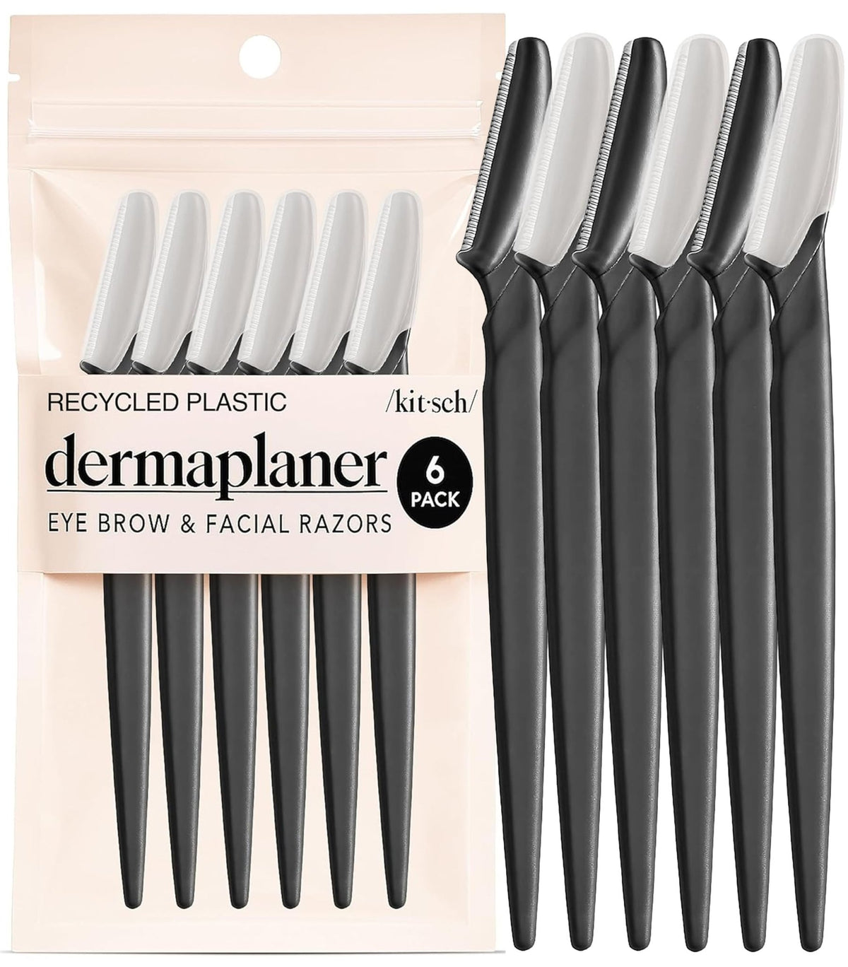 Kitsch Dermaplane Razor for Women Face – Terracotta, 12 pcs - Jansha Store