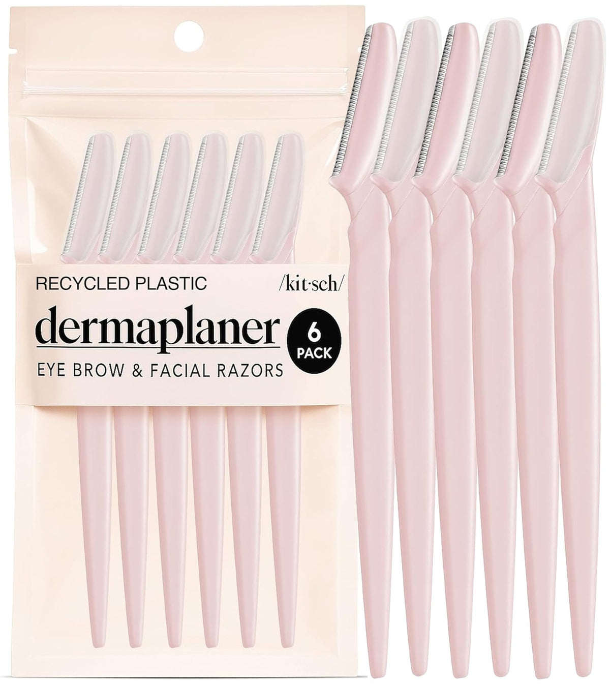Kitsch Dermaplane Razor for Women Face – Terracotta, 12 pcs - Jansha Store