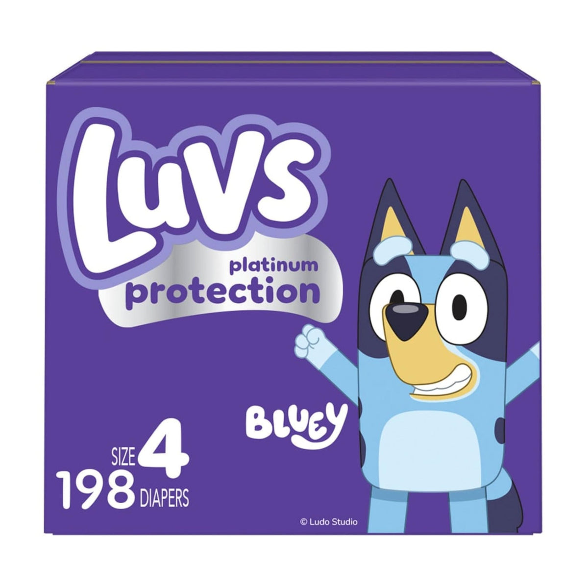 Luvs Size 8 Baby Diapers, Platinum Protection Bluey Diapers for Day & Night,Size 8 (46+ lb), 108 Count - Jansha Store