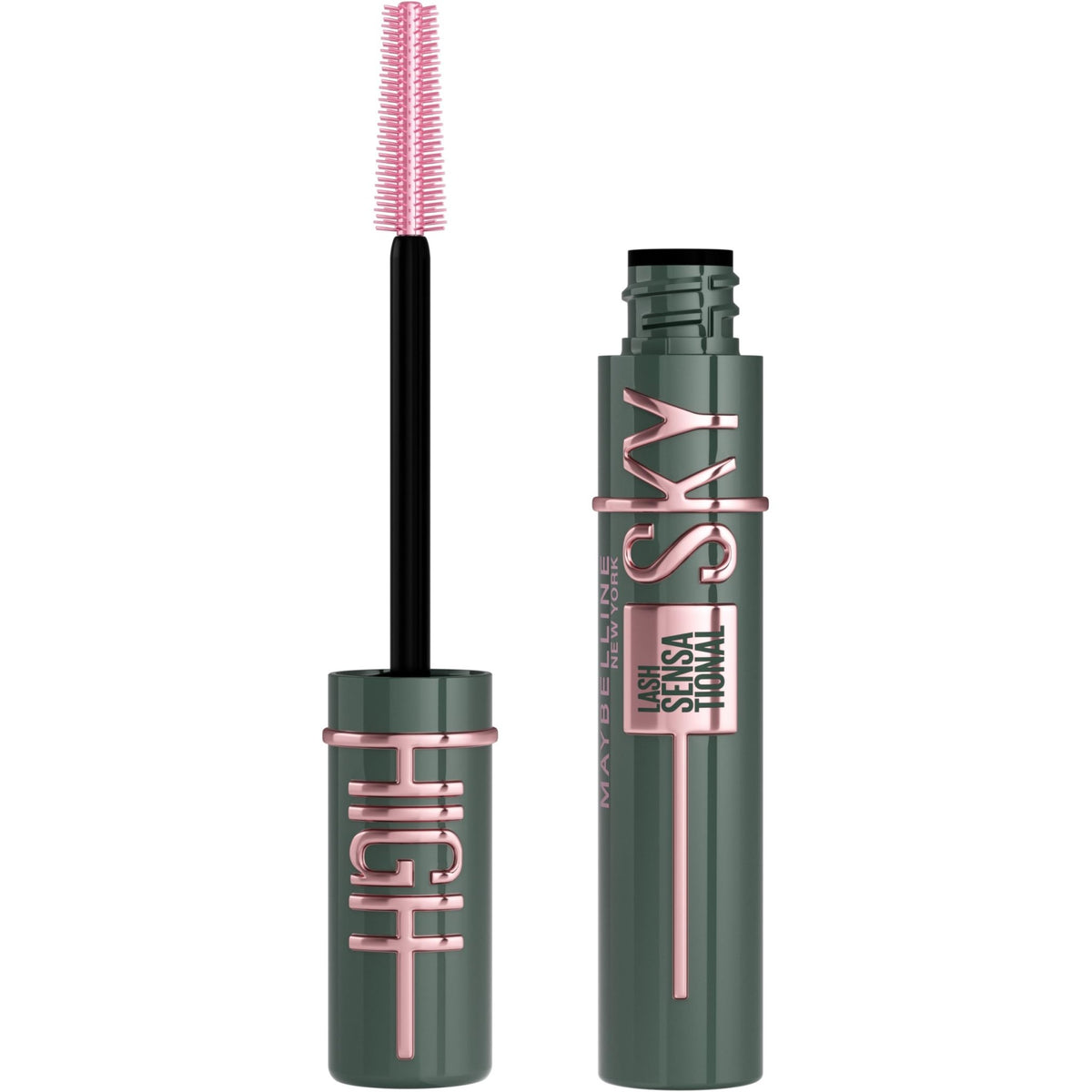 Maybelline Lash Sensational Sky High Washable Mascara Makeup, Volumizing, Lengthening, Defining, Curling, Multiplying, Buildable Formula, Blackest Black, 1 Count - Jansha Store
