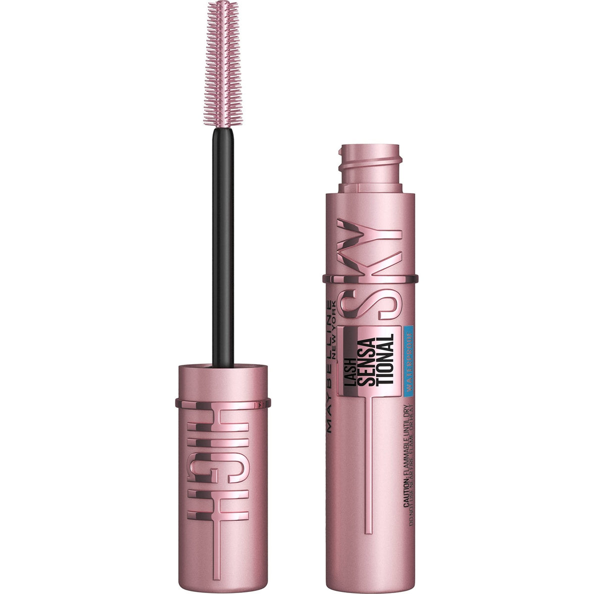 Maybelline Lash Sensational Sky High Washable Mascara Makeup, Volumizing, Lengthening, Defining, Curling, Multiplying, Buildable Formula, Blackest Black, 1 Count - Jansha Store