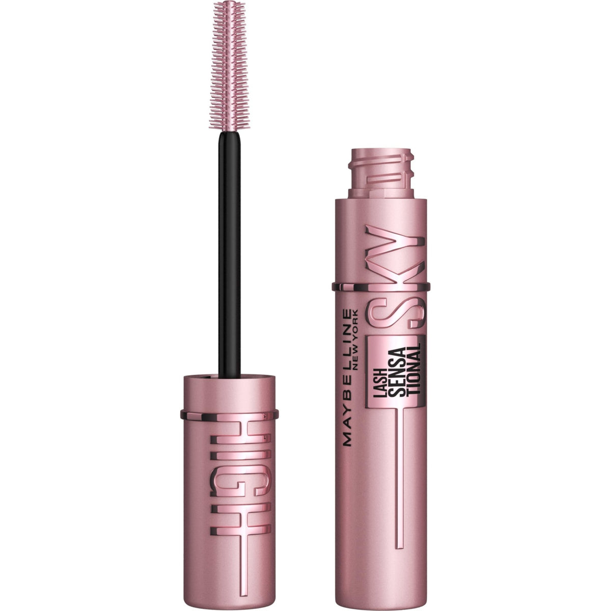 Maybelline Lash Sensational Sky High Washable Mascara Makeup, Volumizing, Lengthening, Defining, Curling, Multiplying, Buildable Formula, Blackest Black, 1 Count - Jansha Store