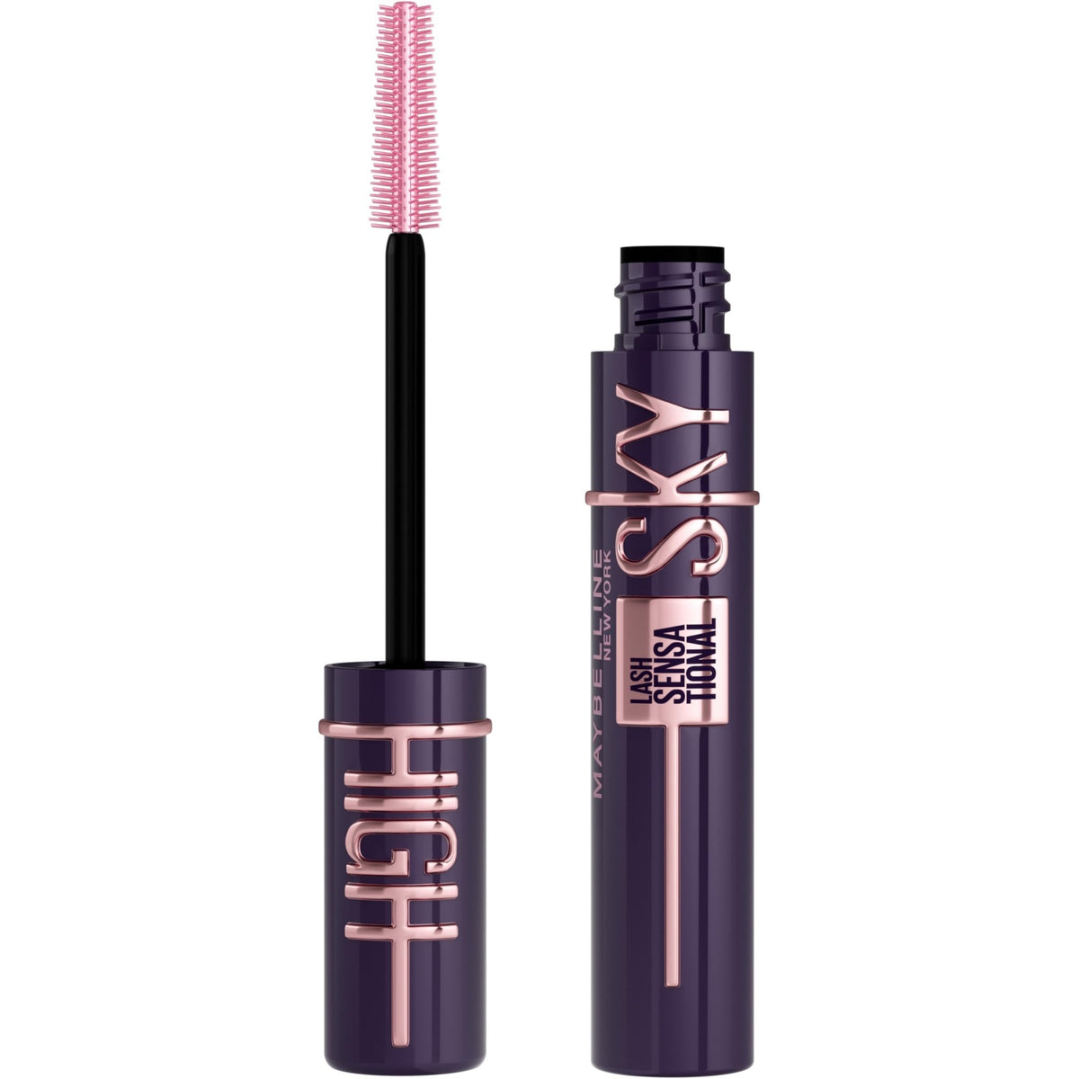 Maybelline Lash Sensational Sky High Washable Mascara Makeup, Volumizing, Lengthening, Defining, Curling, Multiplying, Buildable Formula, Blackest Black, 1 Count - Jansha Store