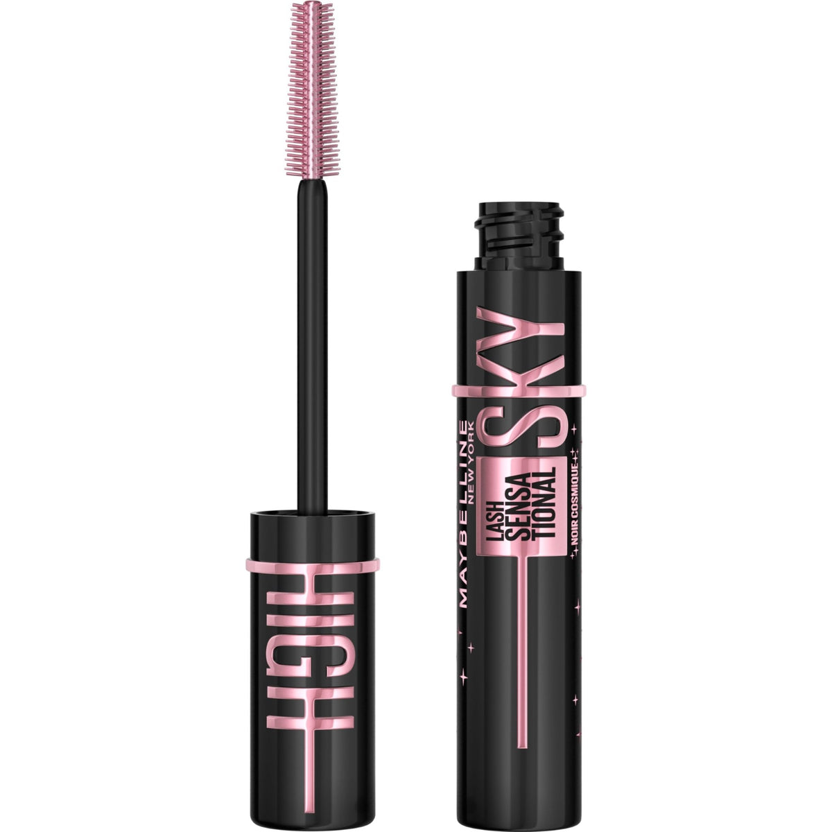 Maybelline Lash Sensational Sky High Washable Mascara Makeup, Volumizing, Lengthening, Defining, Curling, Multiplying, Buildable Formula, Blackest Black, 1 Count - Jansha Store