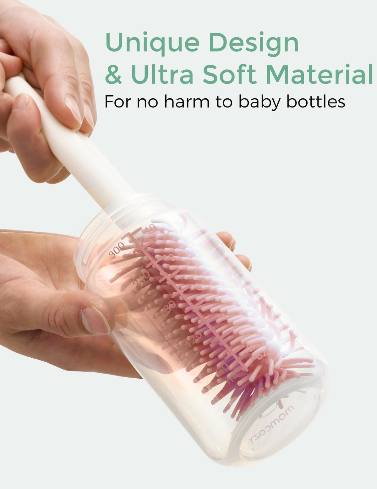 Momcozy Baby Bottle Brush Kit, Push-Press Foam Design, Green - Jansha Store