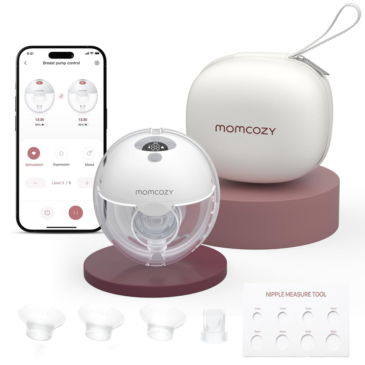 Momcozy Nipple Ruler, Silicone Flange Sizing Tool for Breast Pump Fitting - Jansha Store