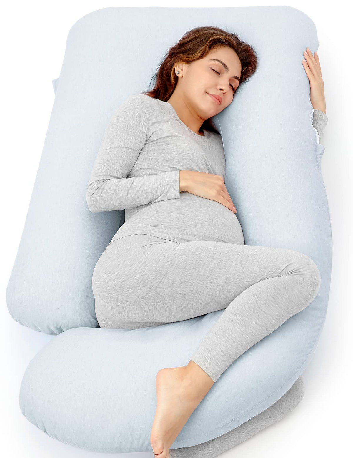 Momcozy Pregnancy Pillow for Sleeping - U Shaped Full Body Maternity Pillow - Jansha Store
