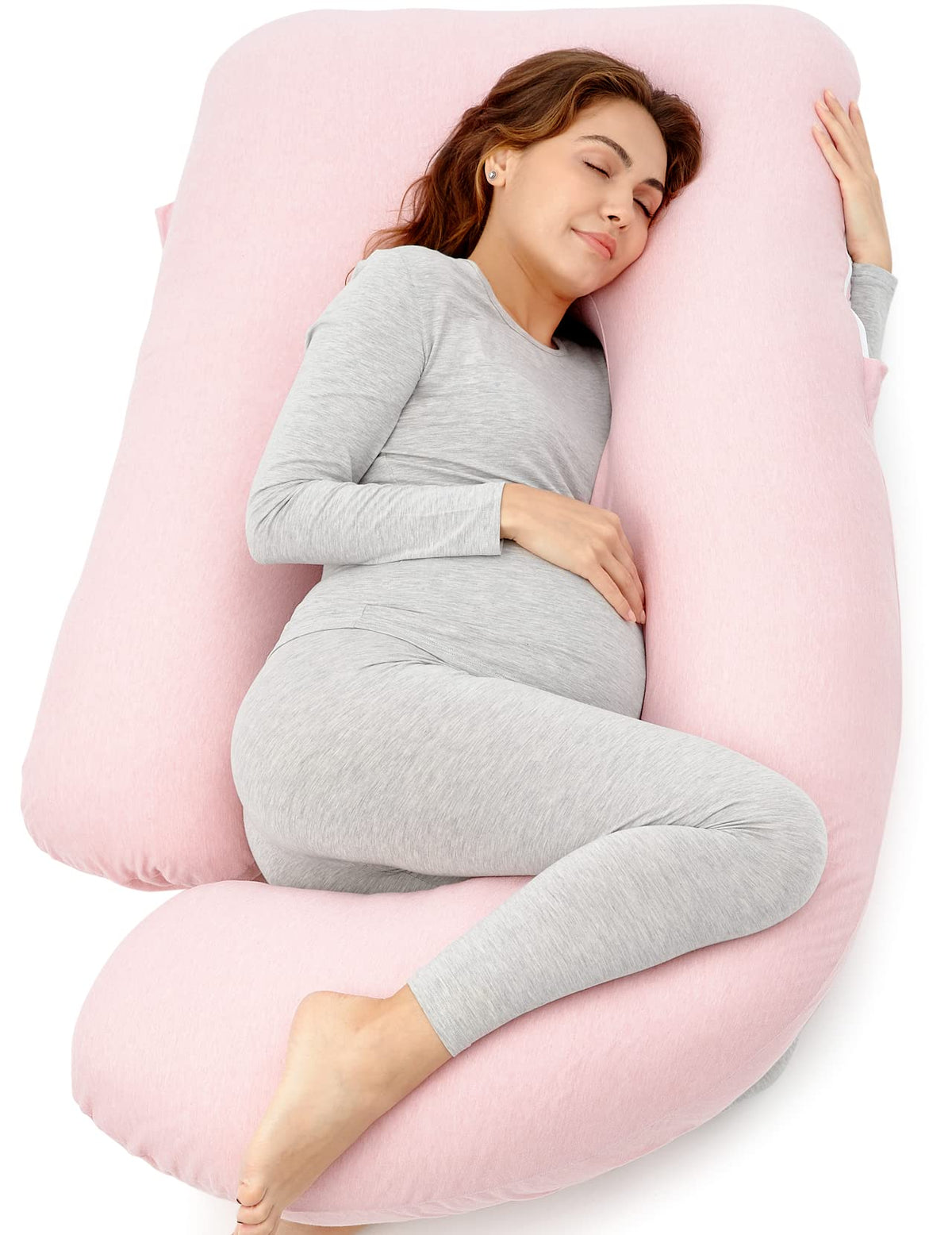 Momcozy Pregnancy Pillow for Sleeping - U Shaped Full Body Maternity Pillow - Jansha Store