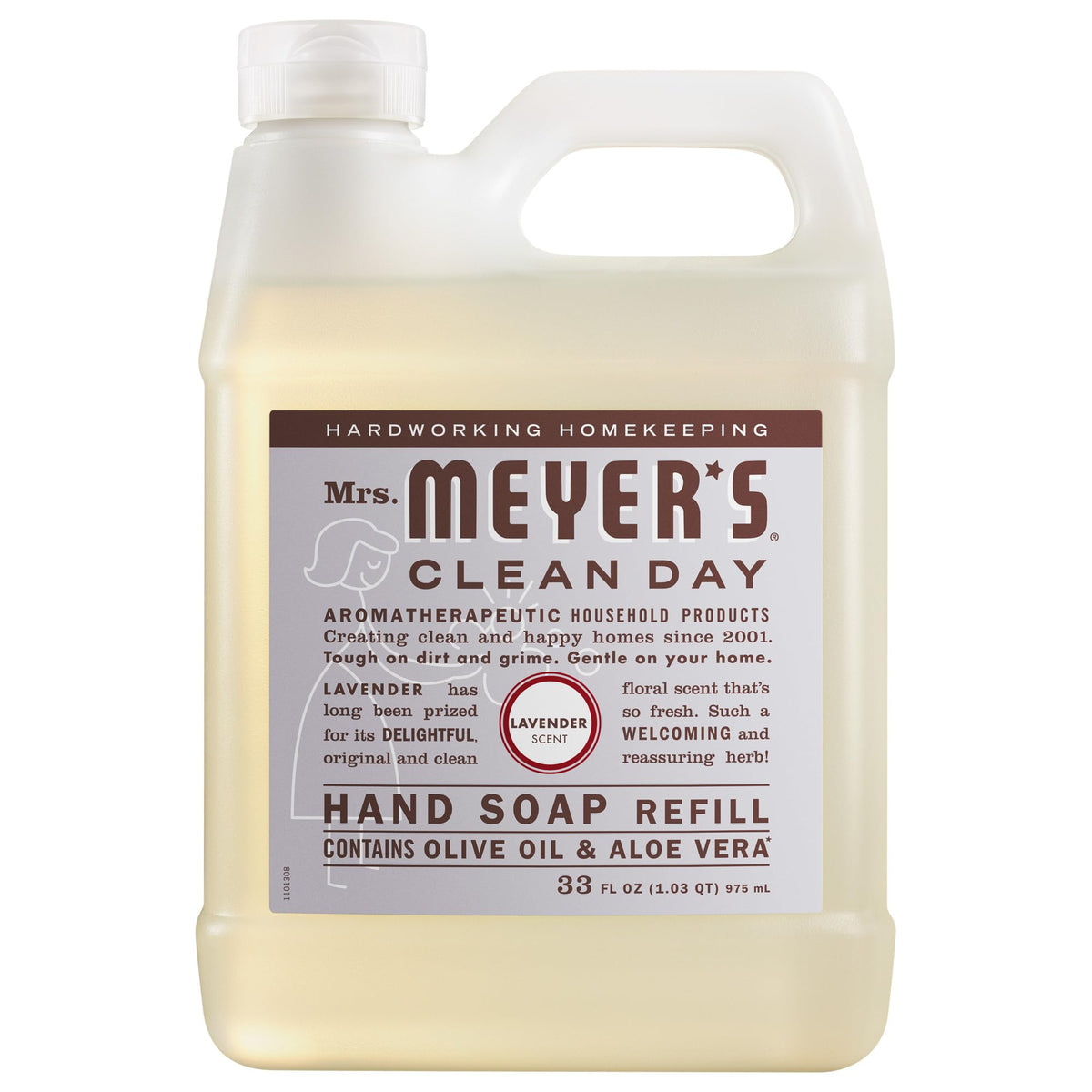 MRS. MEYER'S CLEAN DAY Hand Soap Refill, Lemon Verbena Scent, 33 Fl Oz Bottle - Jansha Store