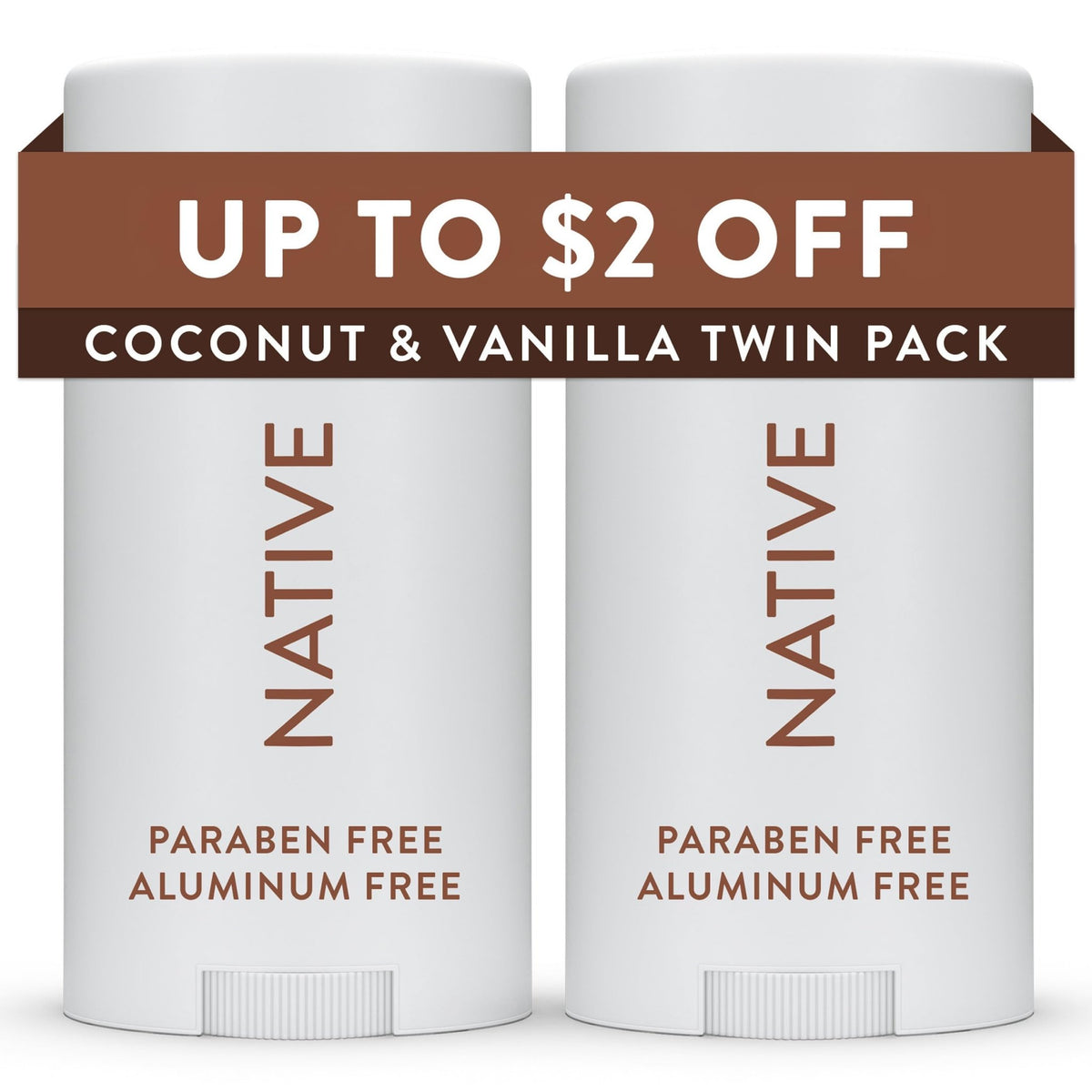 Native Deodorant Contains Naturally Derived Ingredients, 72 Hour Odor Control, Deodorant for Women and Men, Aluminum Free, Coconut & Vanilla 2.65oz - Jansha Store