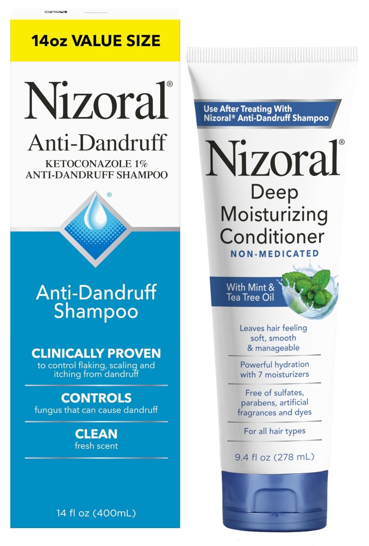 Nizoral Anti-Dandruff Shampoo with 1% Ketoconazole, Fresh Scent, 7 Fl Oz - Jansha Store