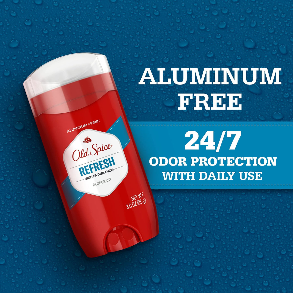 Old Spice Deodorant for Men, Aluminum Free, Sport Scent, 3.0 oz Pack of 3 - Jansha Store