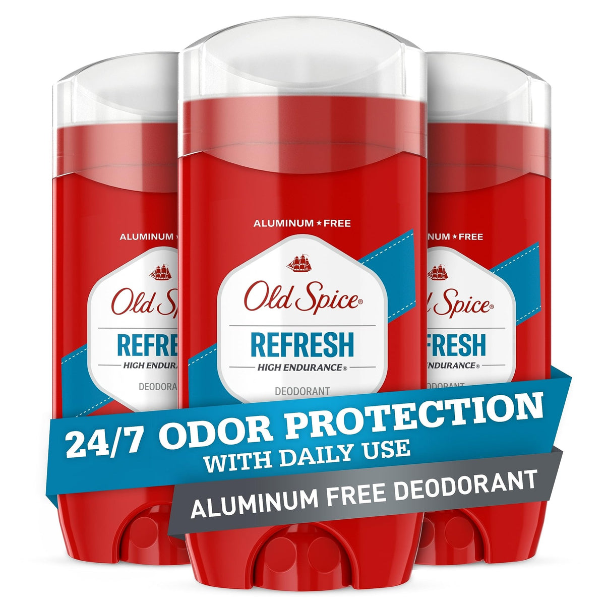 Old Spice Deodorant for Men, Aluminum Free, Sport Scent, 3.0 oz Pack of 3 - Jansha Store