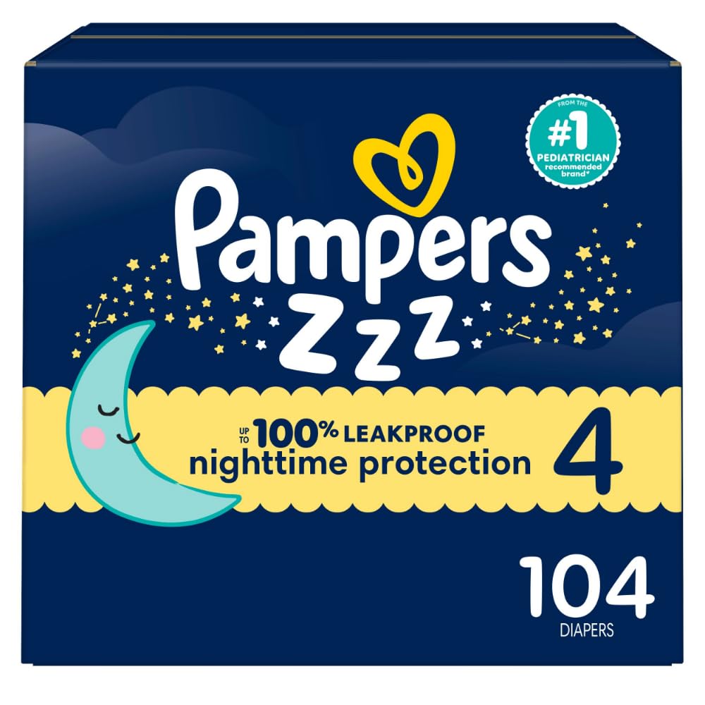 Pampers ZZZ Overnight Diapers, Size 7 (26-50 lbs), 36 Count, Nighttime Protection Disposable Baby Diaper - Jansha Store