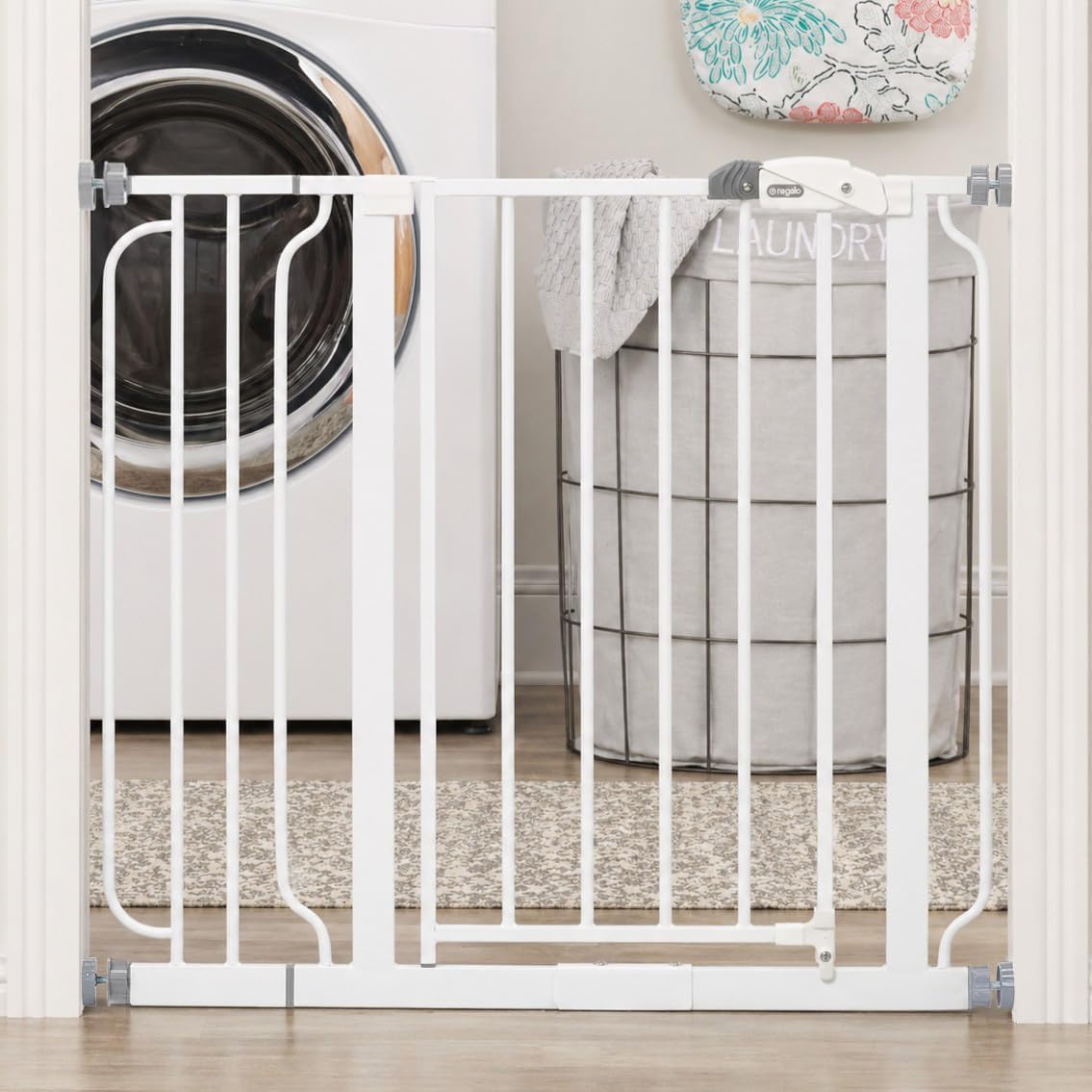 Regalo Safety 29"-38.5" Easy Step Baby Gate, Bottom of Stairs & Doorways - Jansha Store