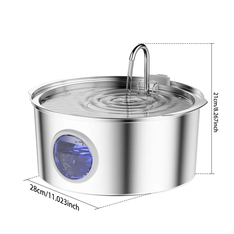 Pet Feeder Dog Water Fountain Stainless Steel LPT