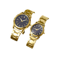 Couple Quartz Gold Watches Set OBA