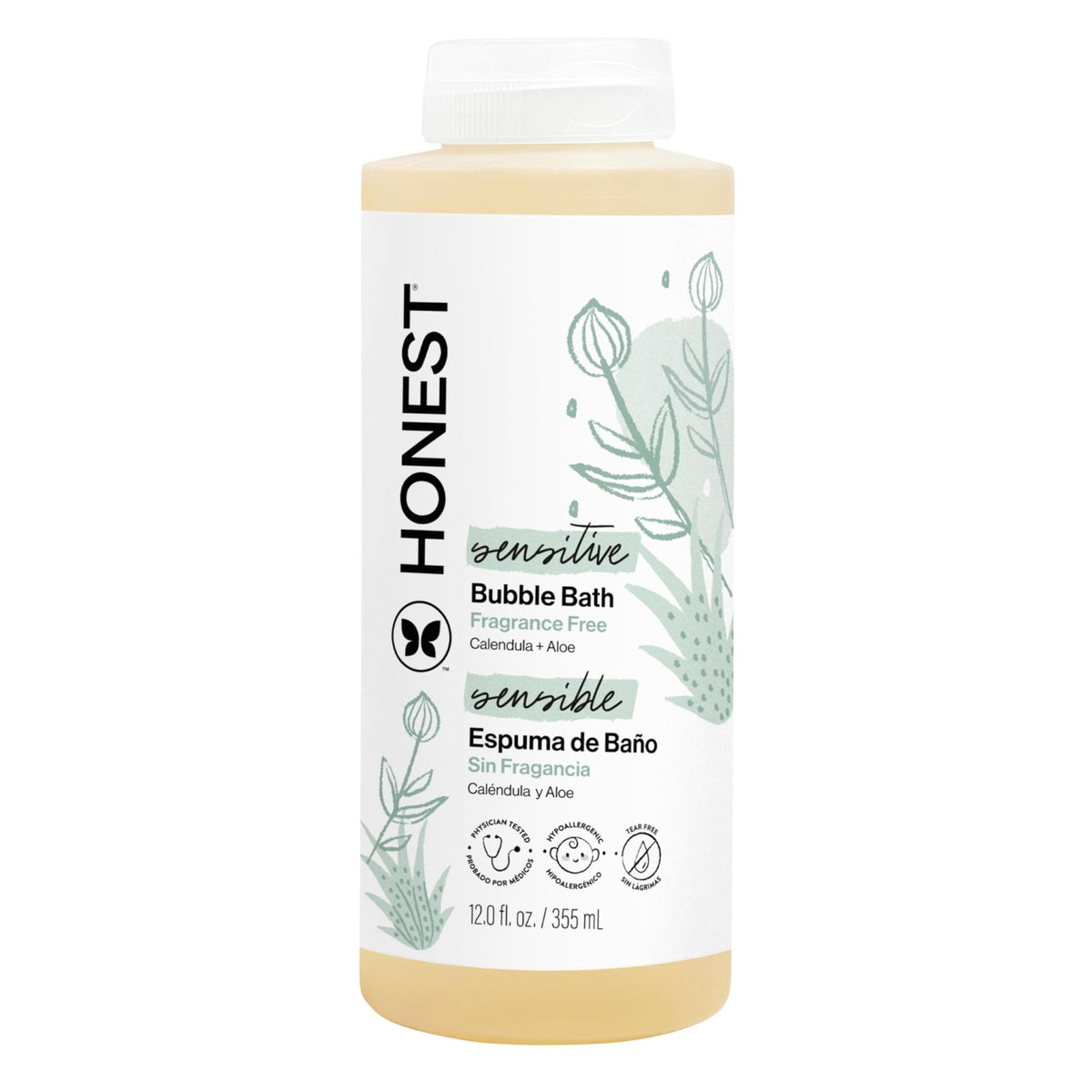The Honest Company Bubble Bath, Hypoallergenic, Lavender Calm, 12 fl oz - Jansha Store