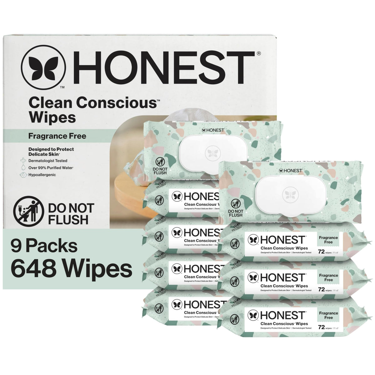 The Honest Company Multi-Use Baby Wipes, Pattern Play, 720 Count - Jansha Store