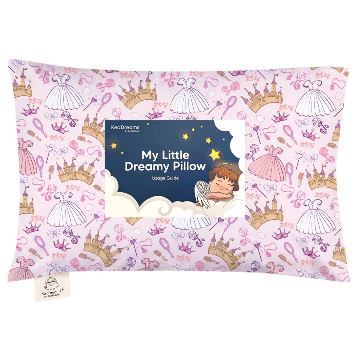 Toddler Pillow with Pillowcase, 13x18 My Little Dreamy Pillow (Flora Vale) - Jansha Store