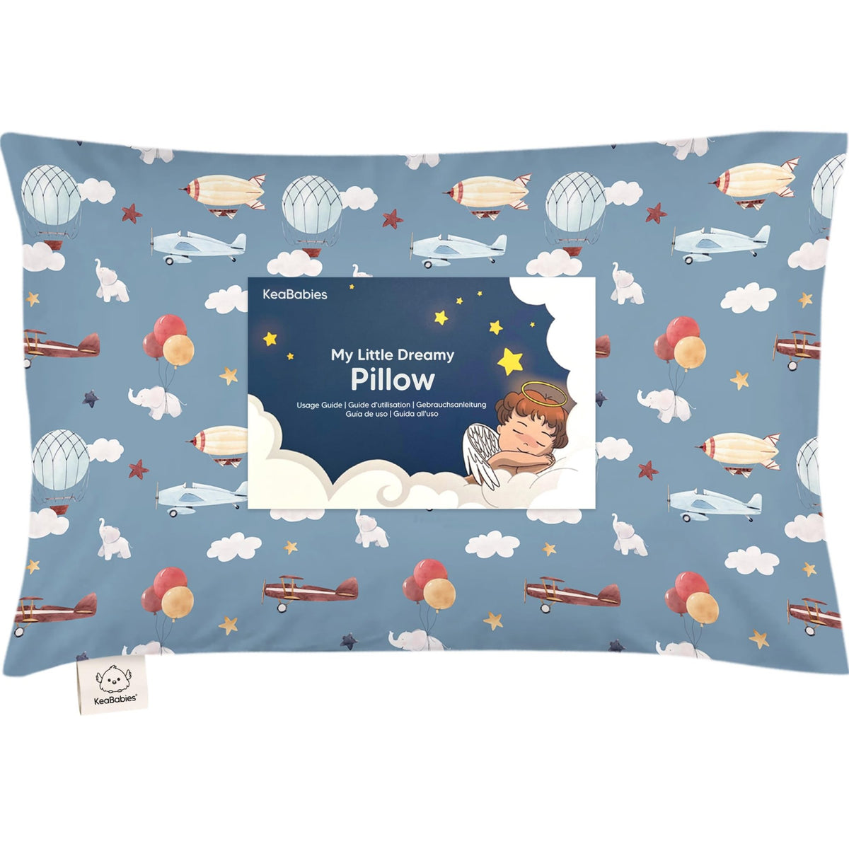 Toddler Pillow with Pillowcase, 13x18 My Little Dreamy Pillow (Flora Vale) - Jansha Store