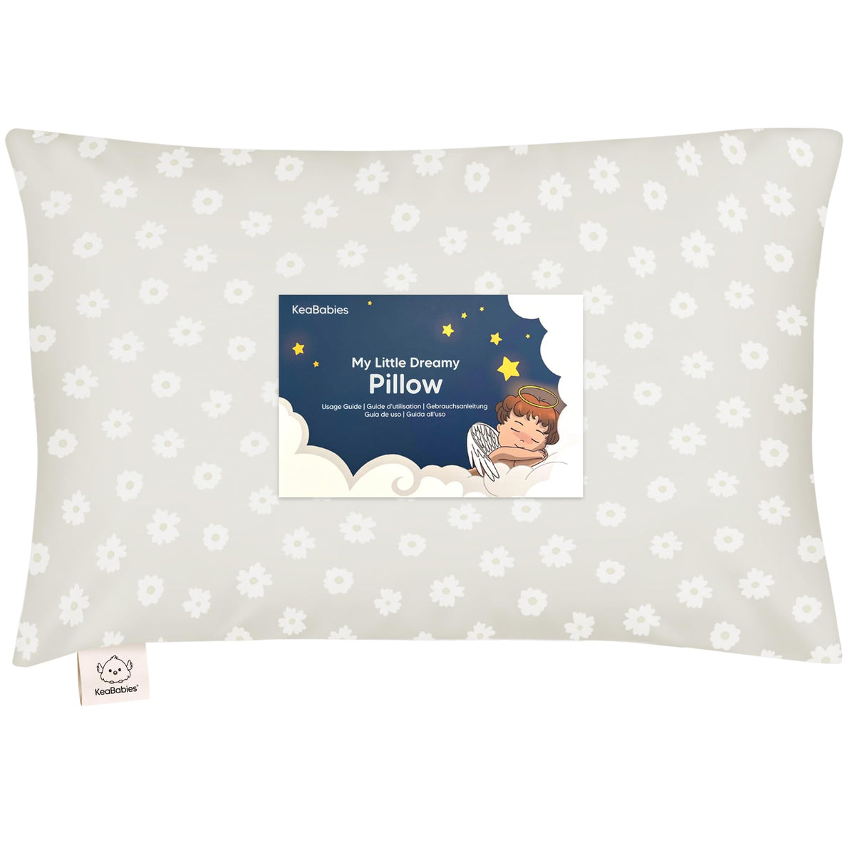 Toddler Pillow with Pillowcase, 13x18 My Little Dreamy Pillow (Flora Vale) - Jansha Store