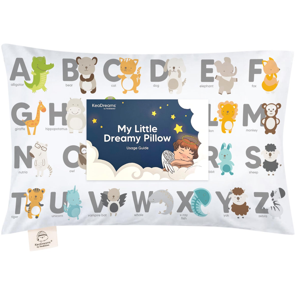 Toddler Pillow with Pillowcase, 13x18 My Little Dreamy Pillow (Flora Vale) - Jansha Store