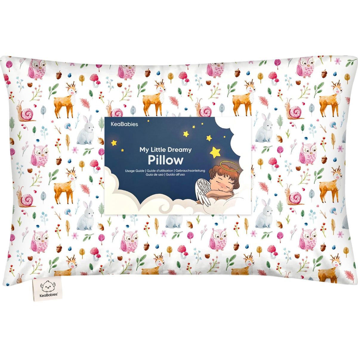 Toddler Pillow with Pillowcase, 13x18 My Little Dreamy Pillow (Flora Vale) - Jansha Store